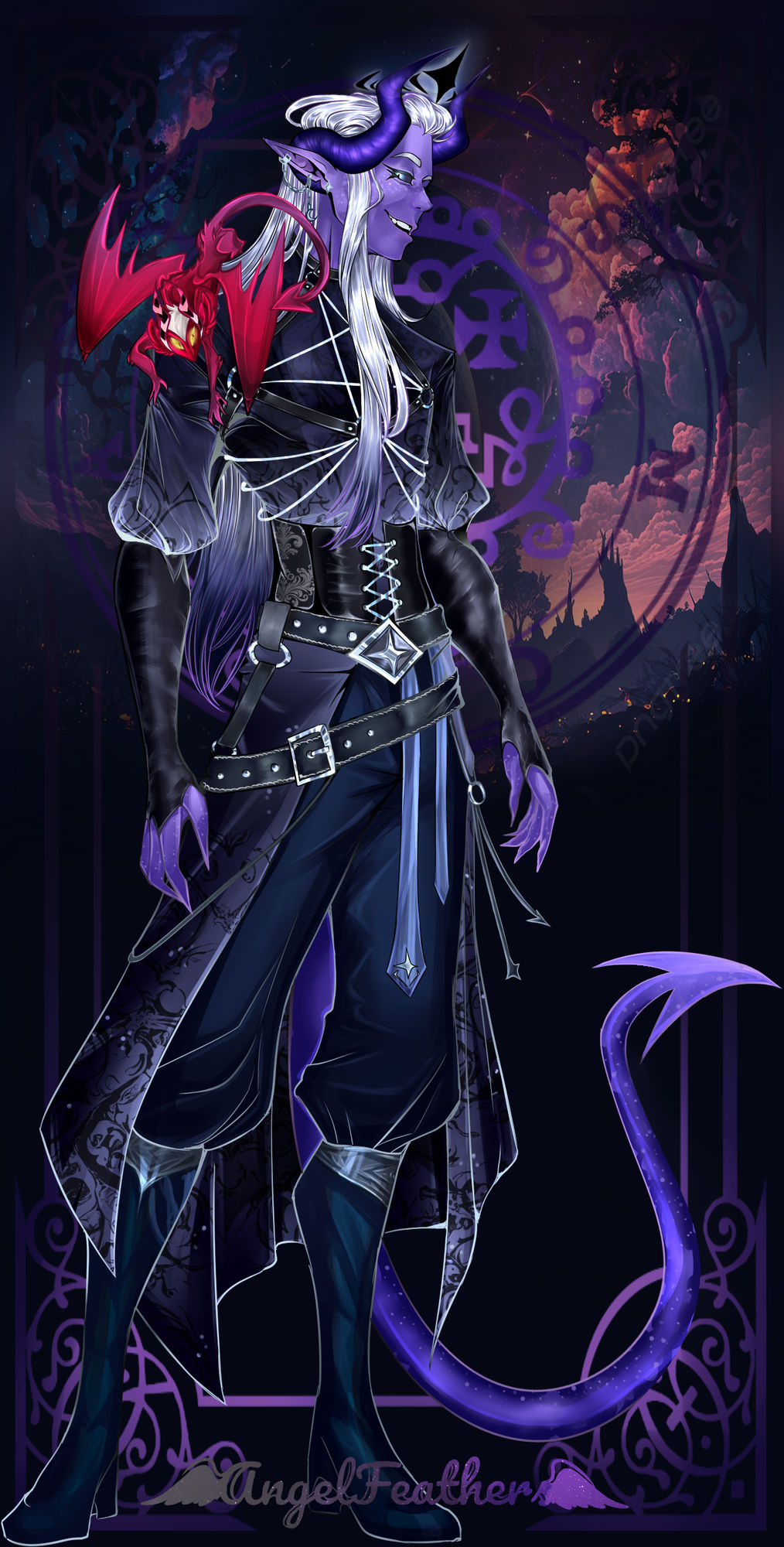 Galaxy Warlock Tiefling