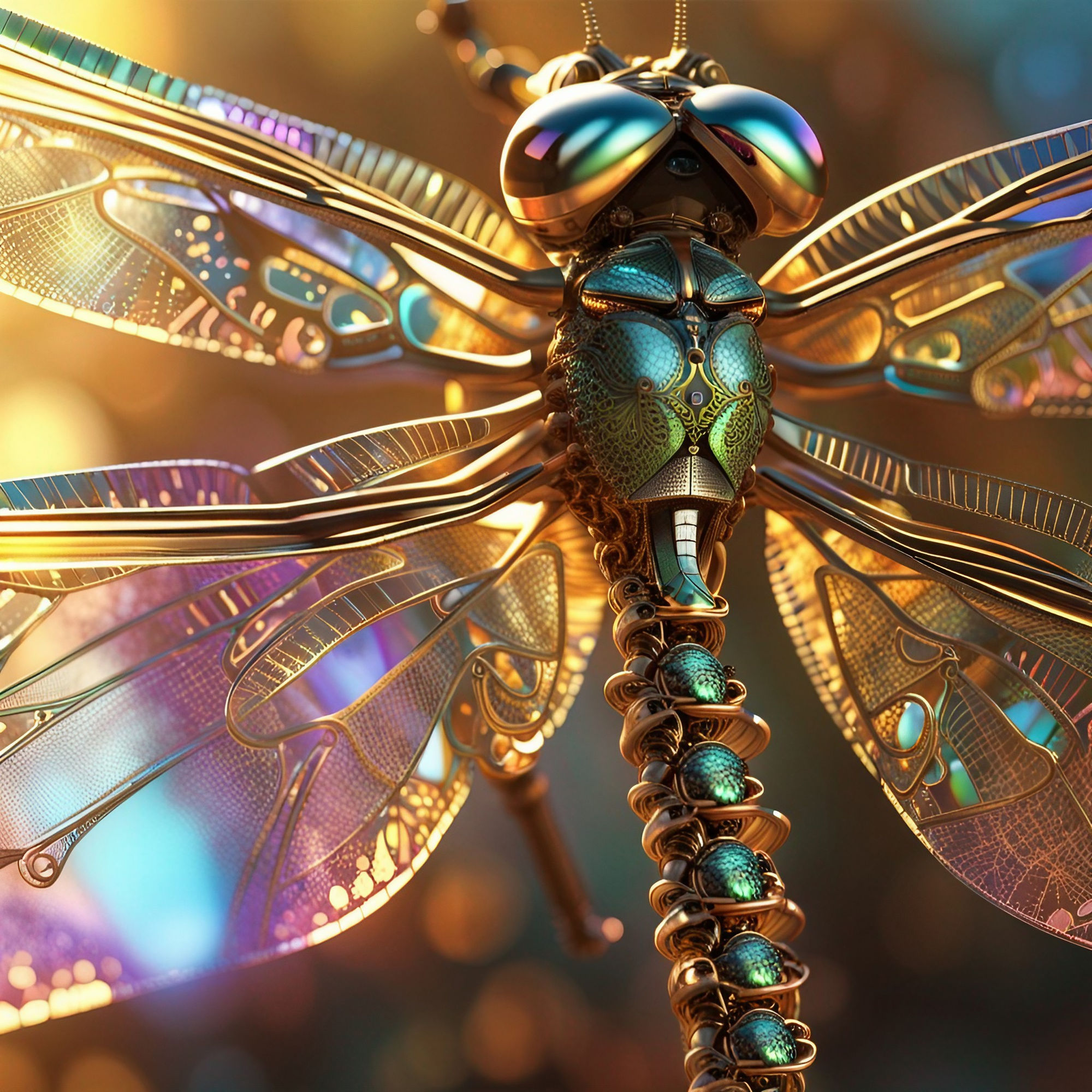 Crystal Dragonfly (prompt instructions in description)