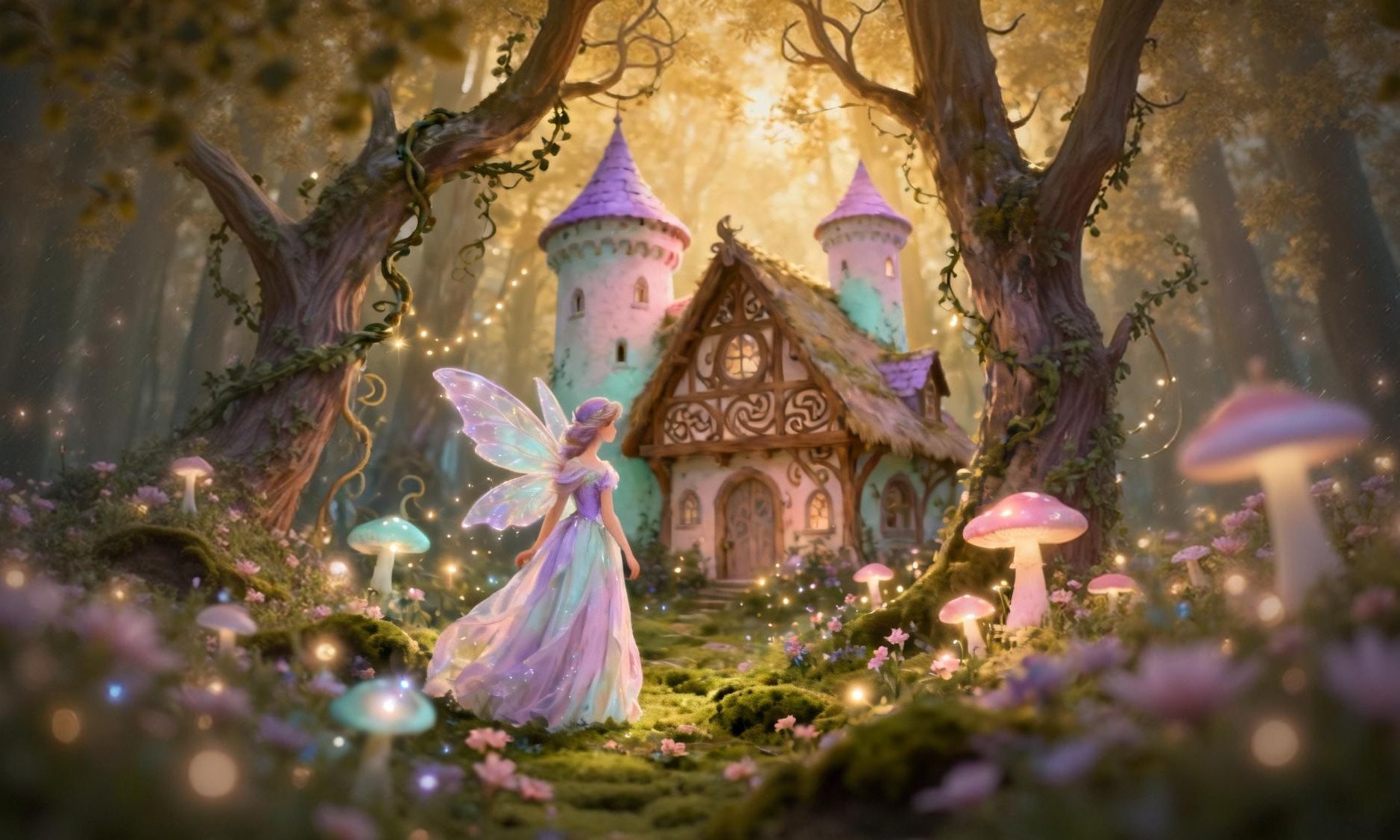 a fairy in the forest