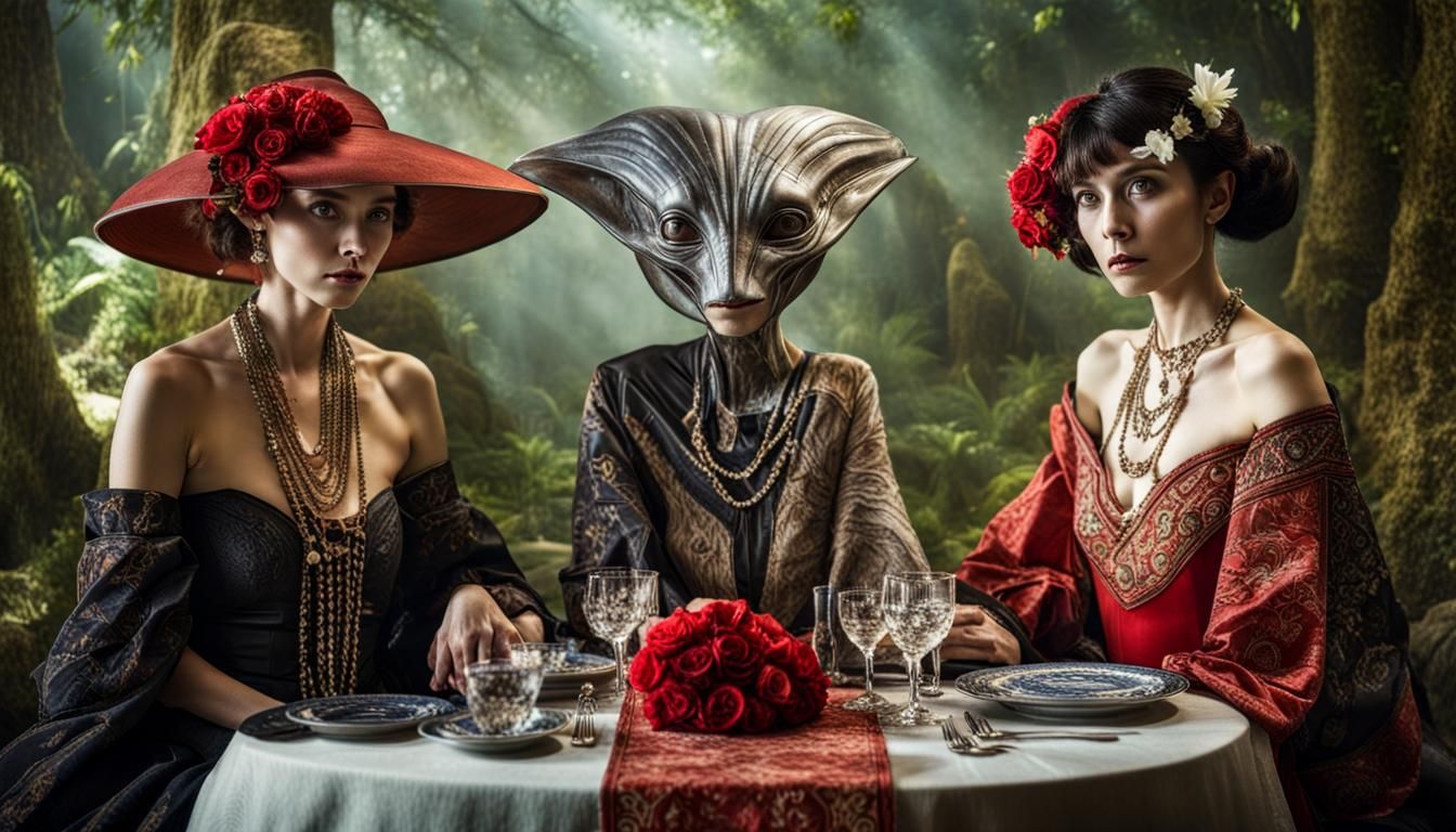 Earth Families - Wealthy Ones - are Incorporating Friendly Aliens into their Auspices and Ceremonies... 