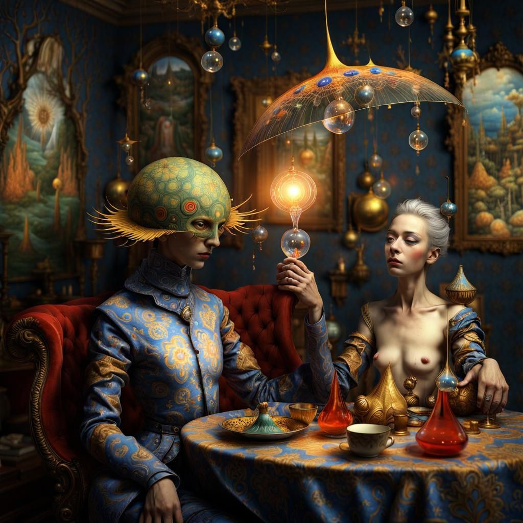 "Meet you later at the Club for Tennis?" -> 'Sorry, not today, Aleksander and I have (nudge) plans...'