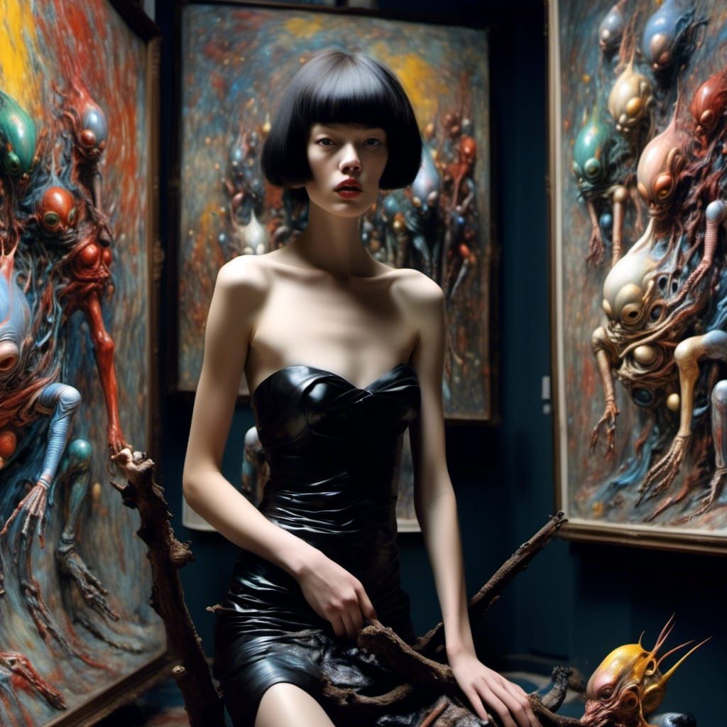 Another Amazonian with Her Pets