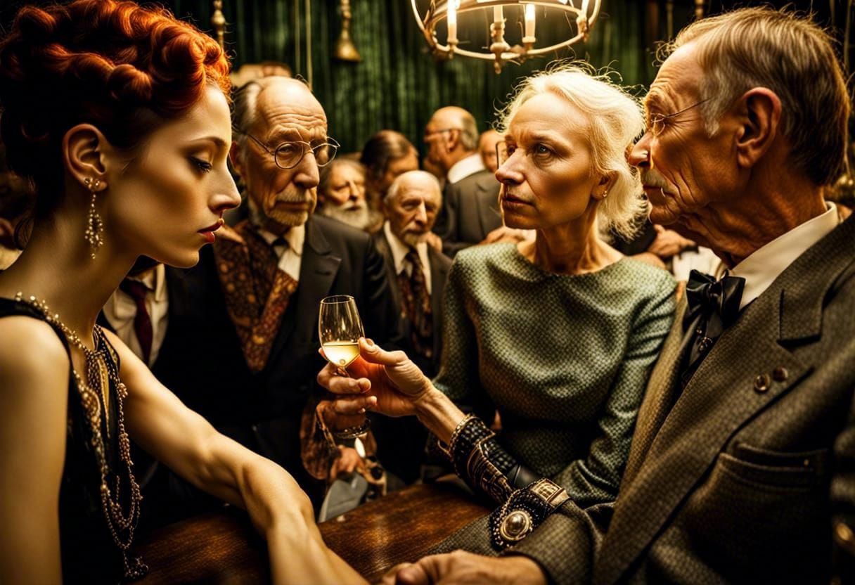 "I see someone we should talk to - let's go" 