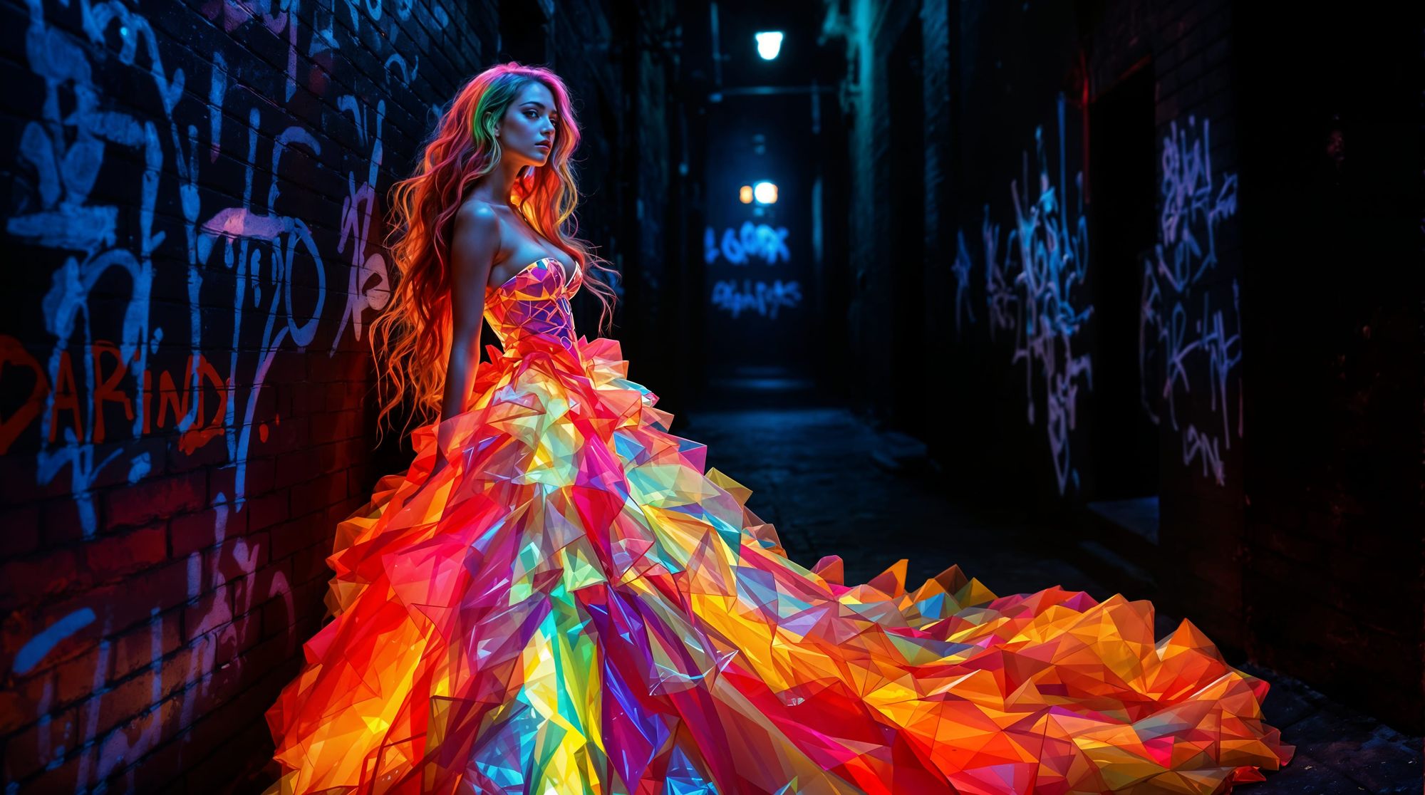 The Cartoon Inspired Evening Gown
