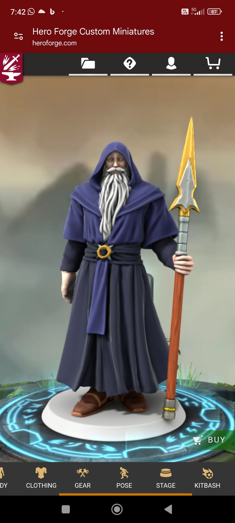 Odin, wandering through a forest