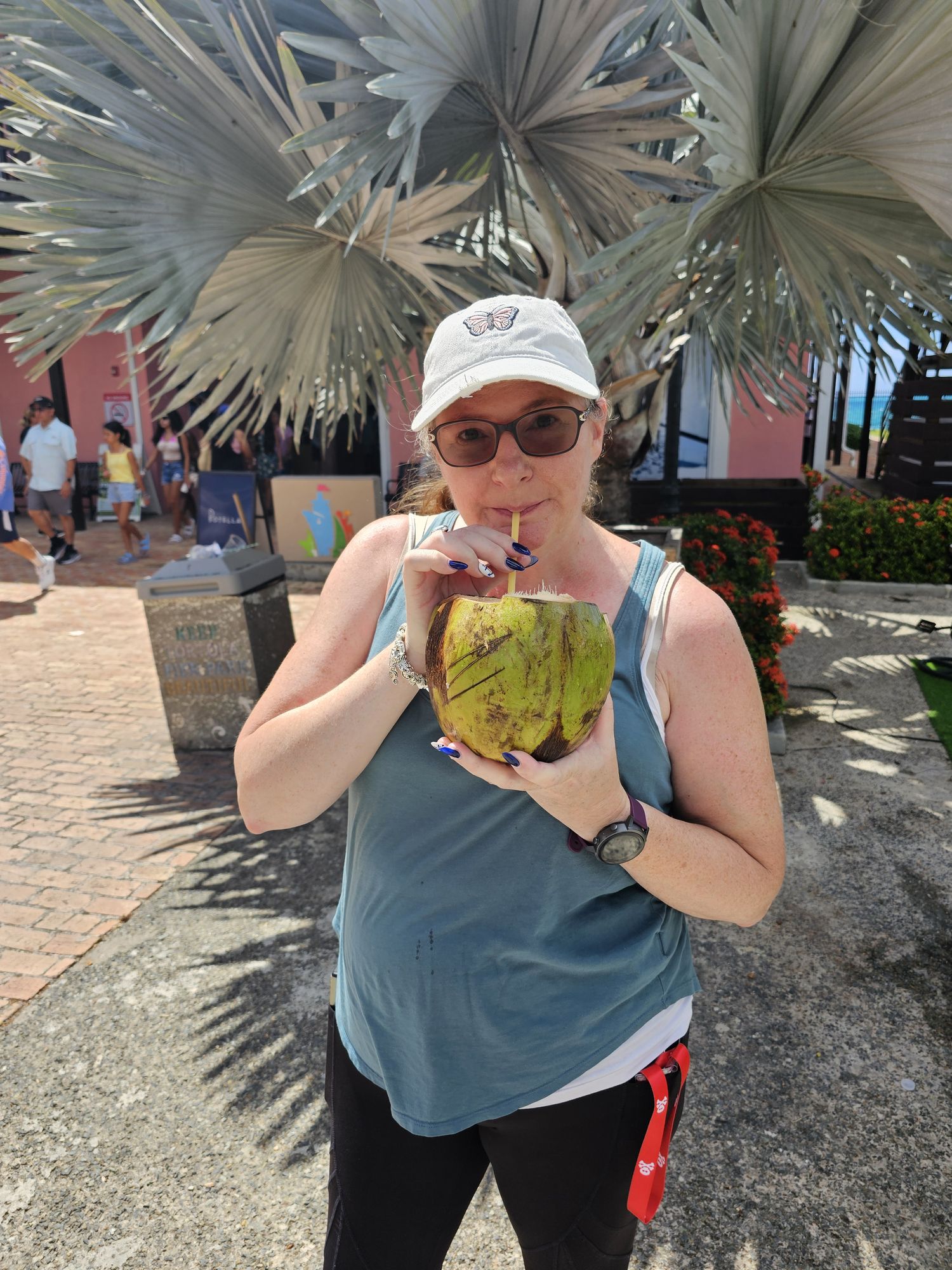 Have the person using a straw to drink the brains of a dismembered head being held in her hands