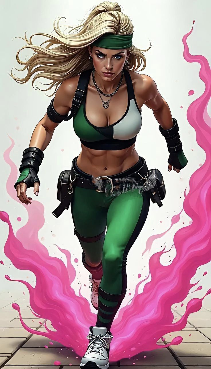 девушка прыжок в танце смерти sharp details Hyperrealistic, splash art, concept art, mid shot, intricately detailed, color depth, dramatic, ...