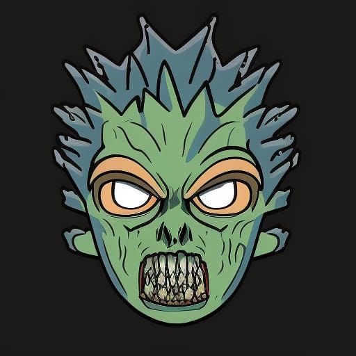 Cat, mutant zombie cat, 3d grotesque