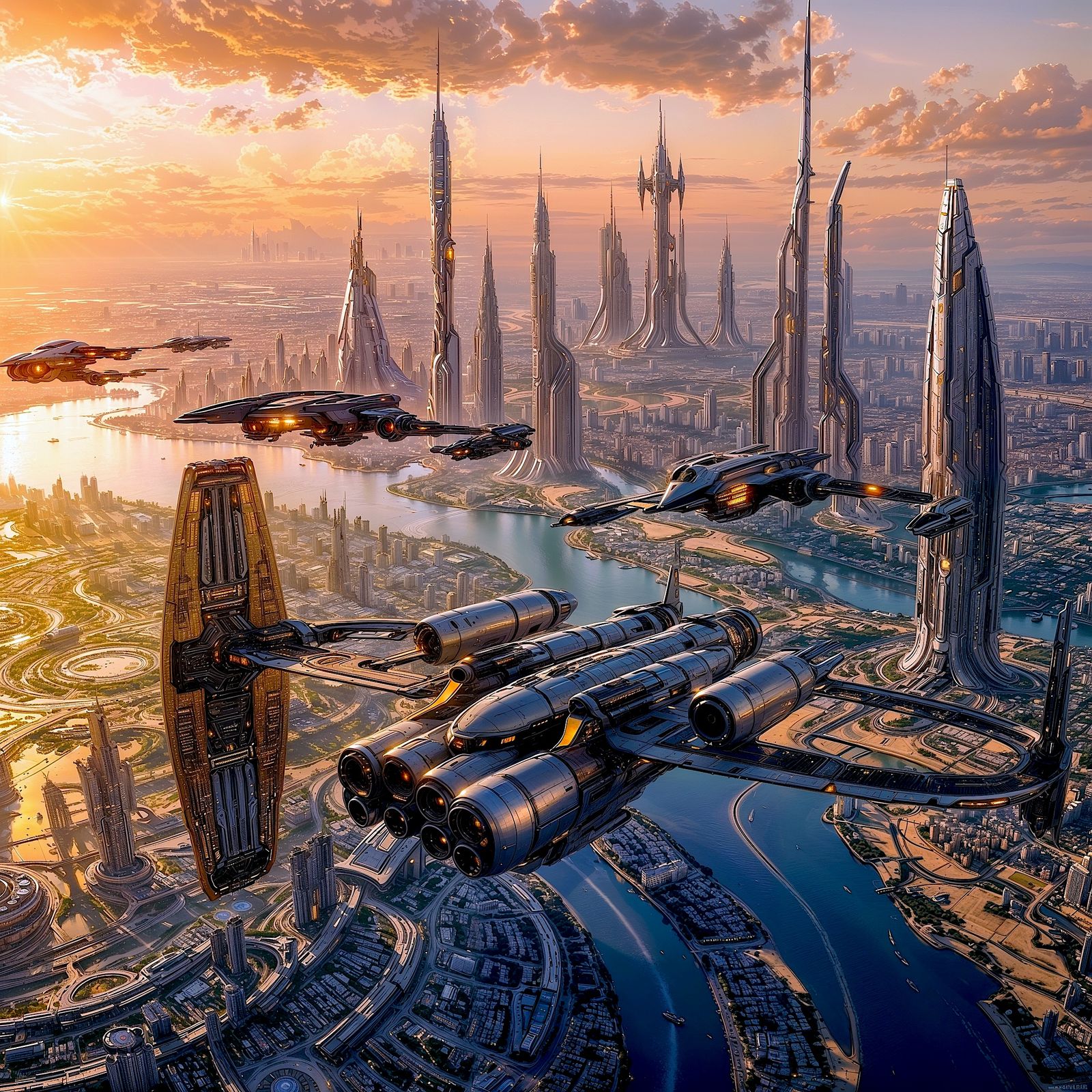 Transformers Parade over the City