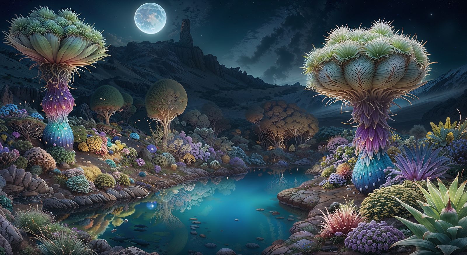 Garden on an alien planet