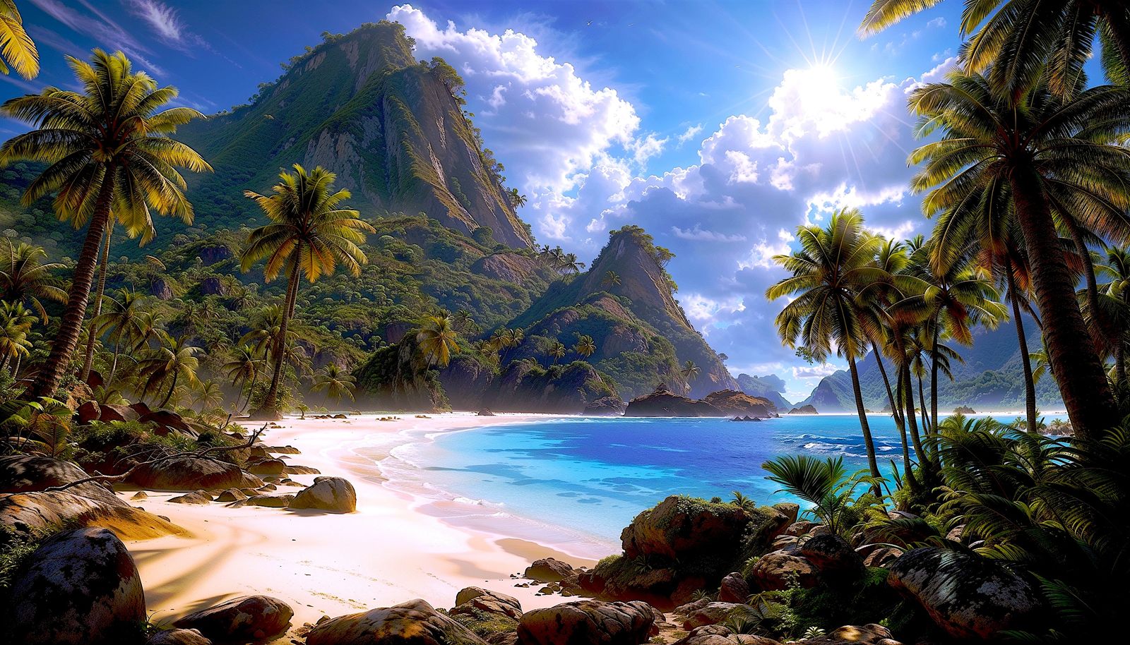 A tropical beach