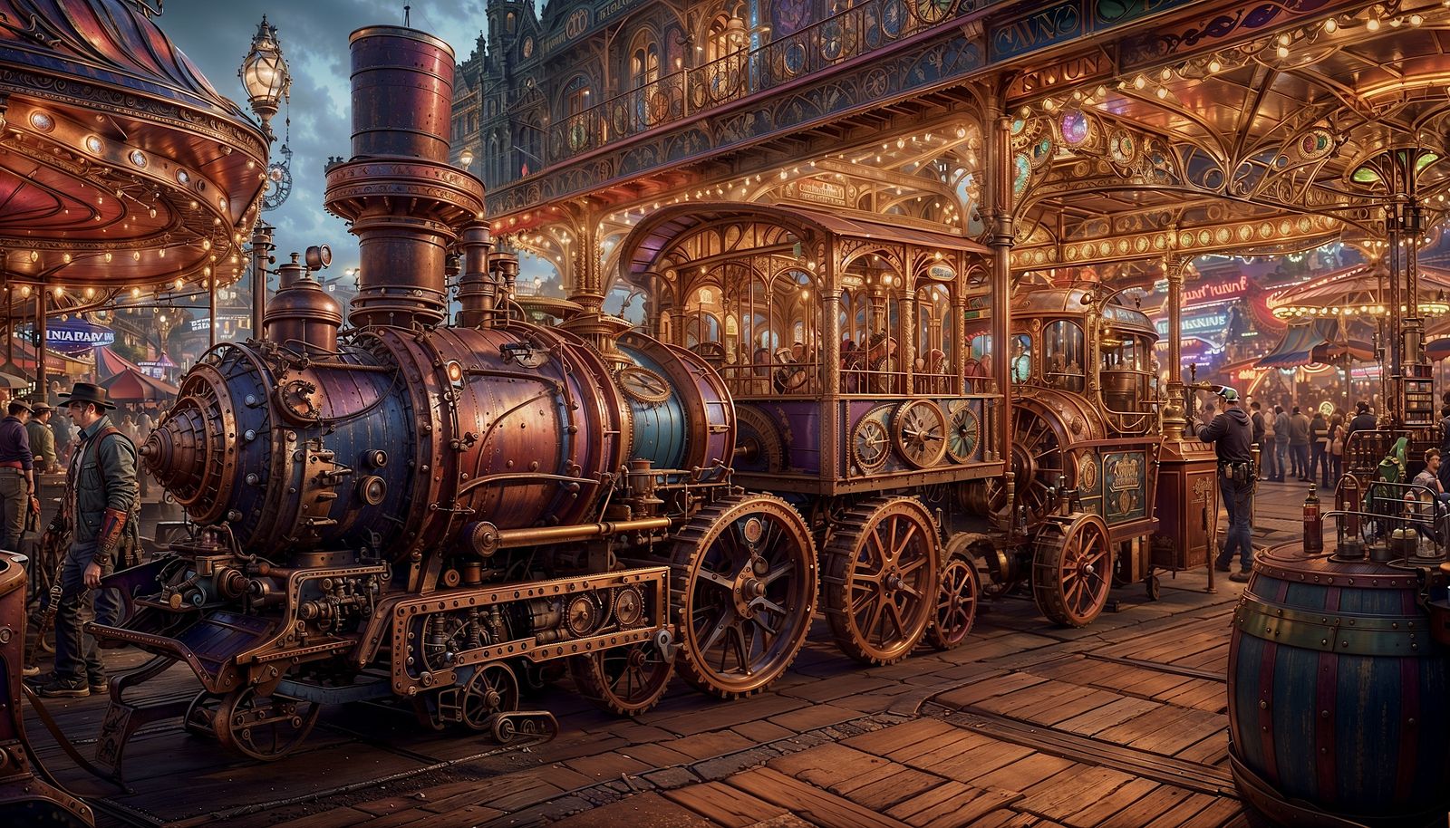 At the Amusement Park