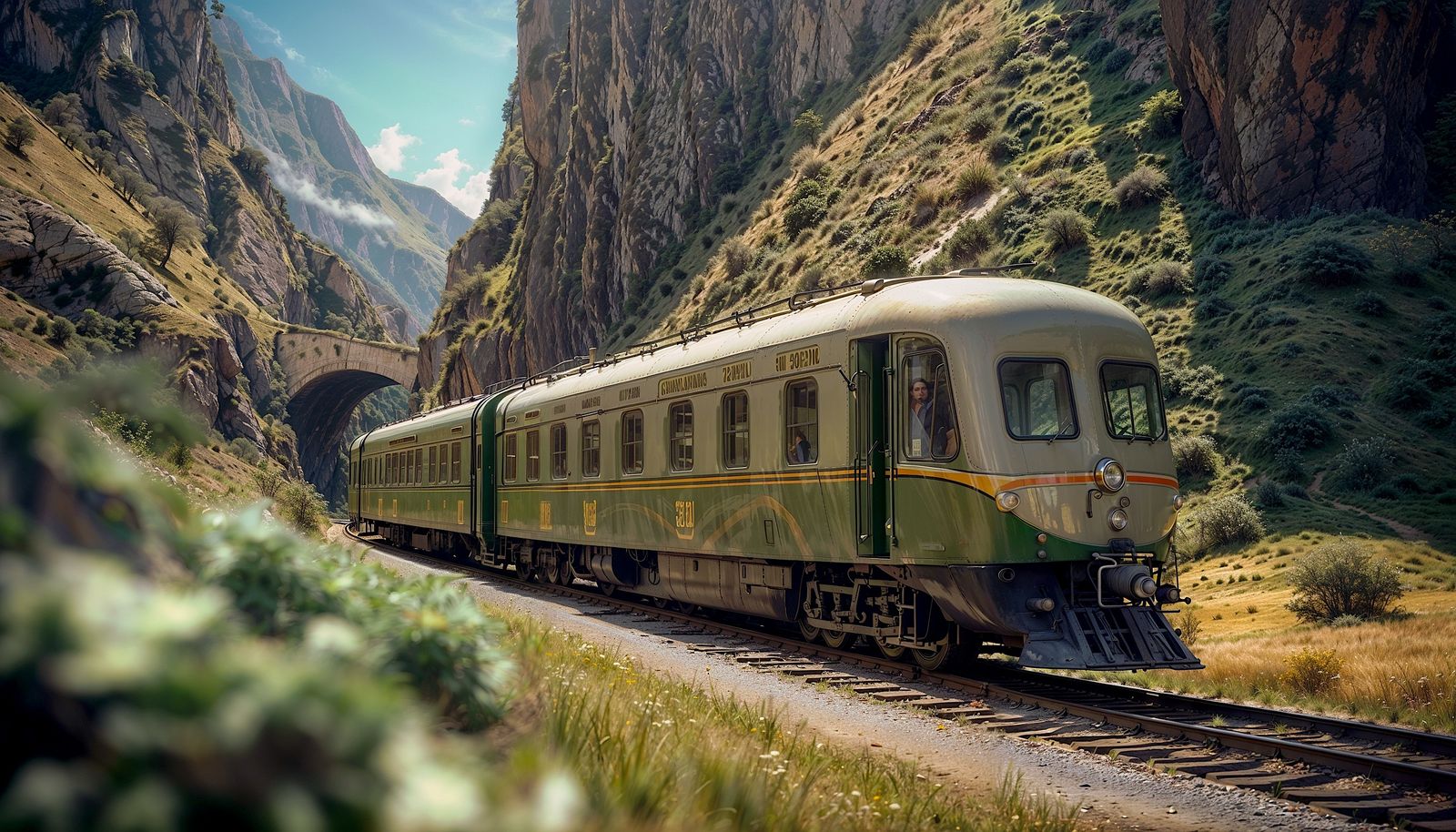 Old railways, vintage trains