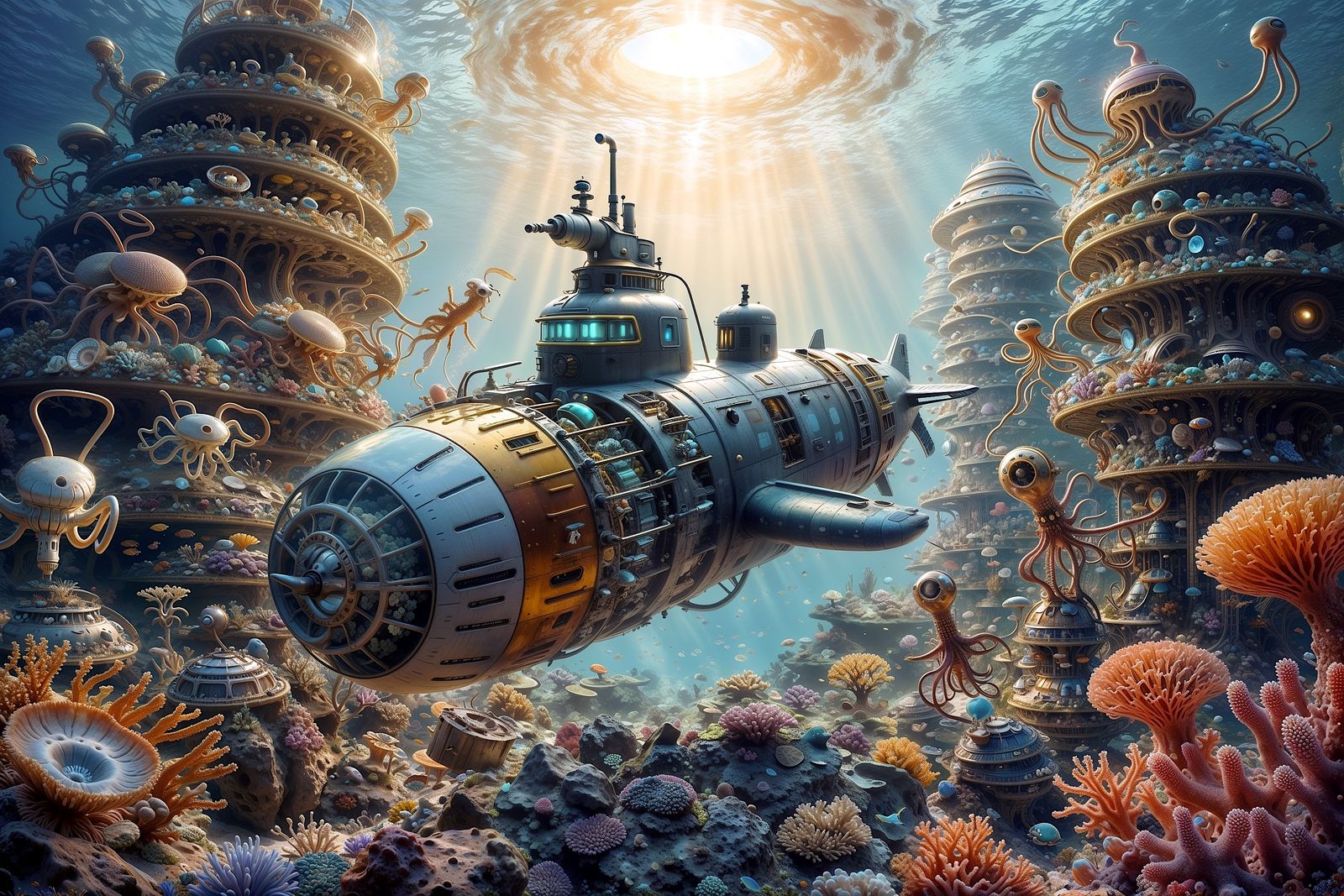 An amazing submarine world