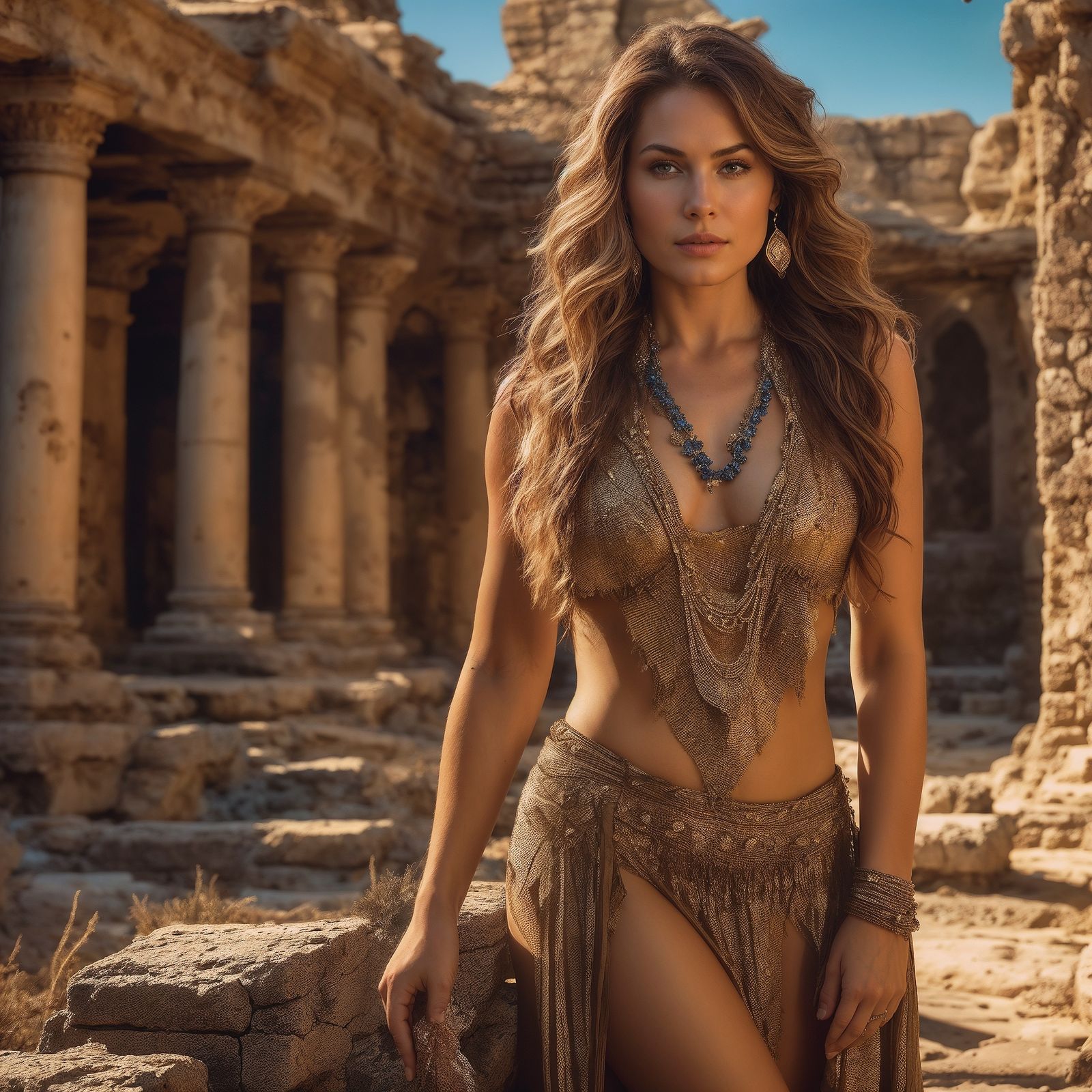 A powerful female battle mage