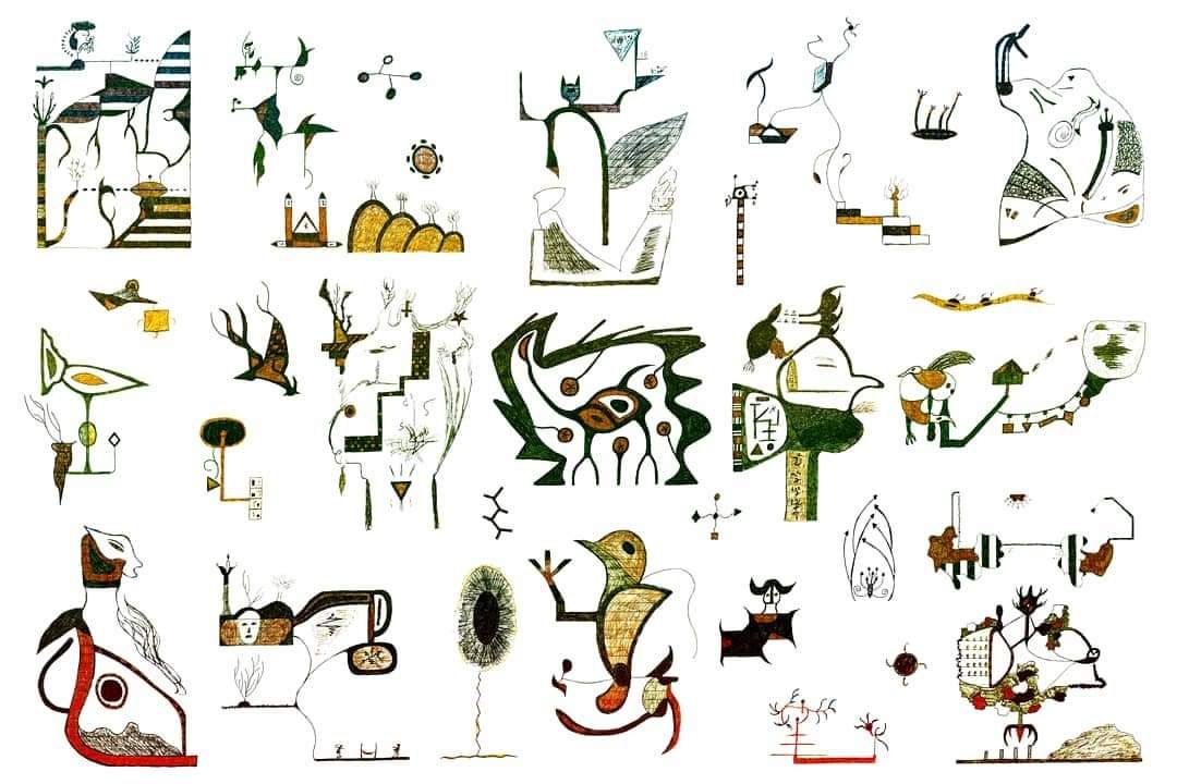 split-complementary colors oil on canvas fantasy expansive intricate evil