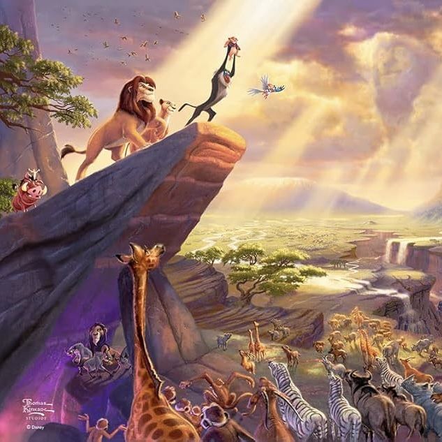 Animals at Pride Rock on a beautiful sunny day, Epic 3D Videogame Graphics, Hyperrealistic, concept art, mid shot, intricately detailed, col... - Start Image 2