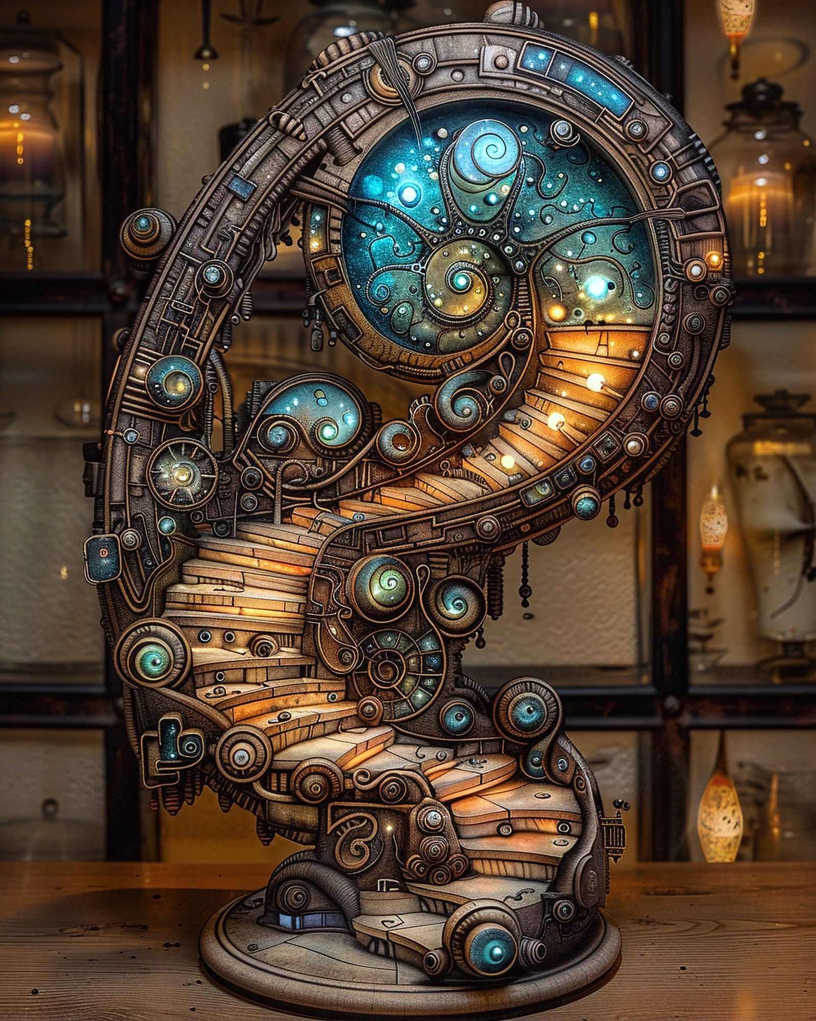 "a mystical world opens up behind the door"