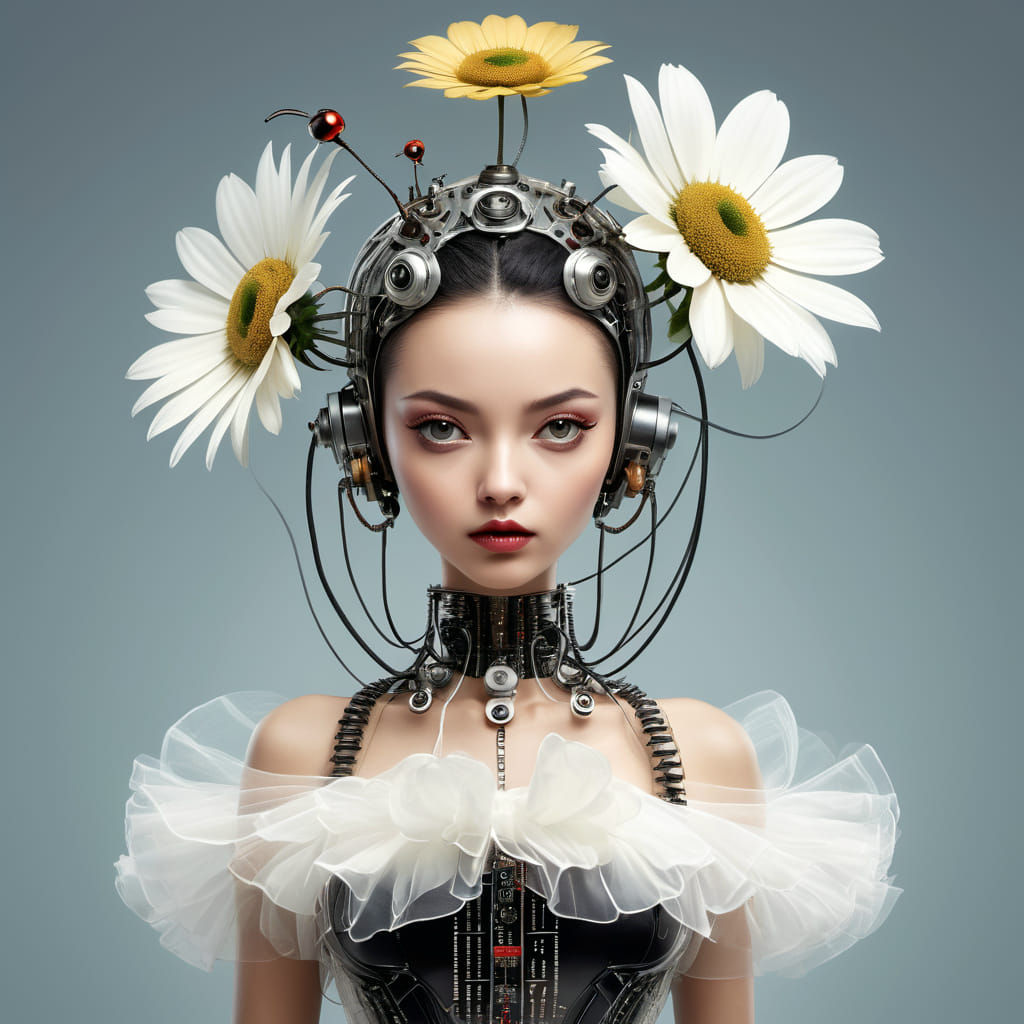 A woman with an elegant, introspective look