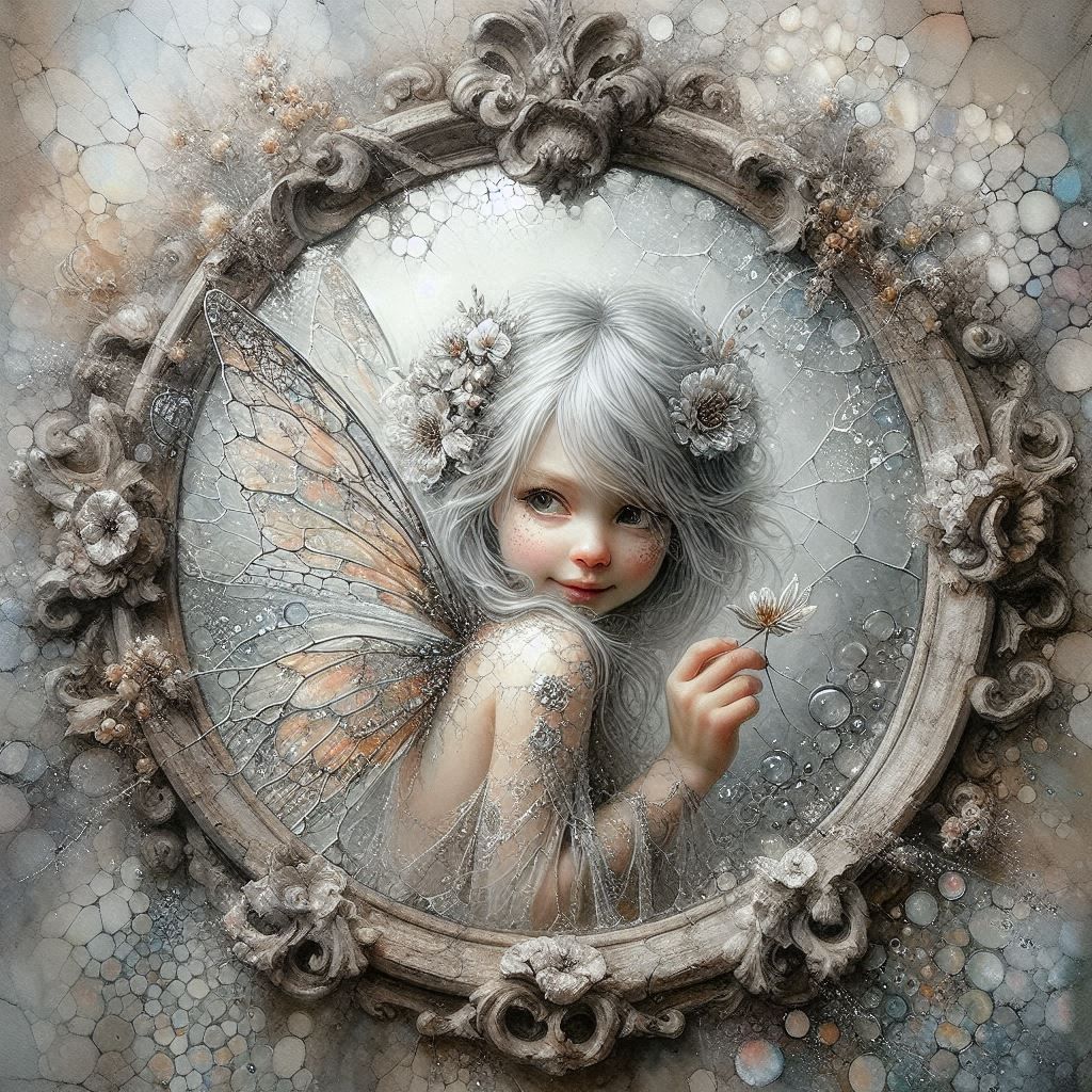 Dreamy, Soft Pastel, Symbolist-inspired depiction of a mystical, moonlit forest, lush, organic forms and shimmering, ethereal light à la Odi...