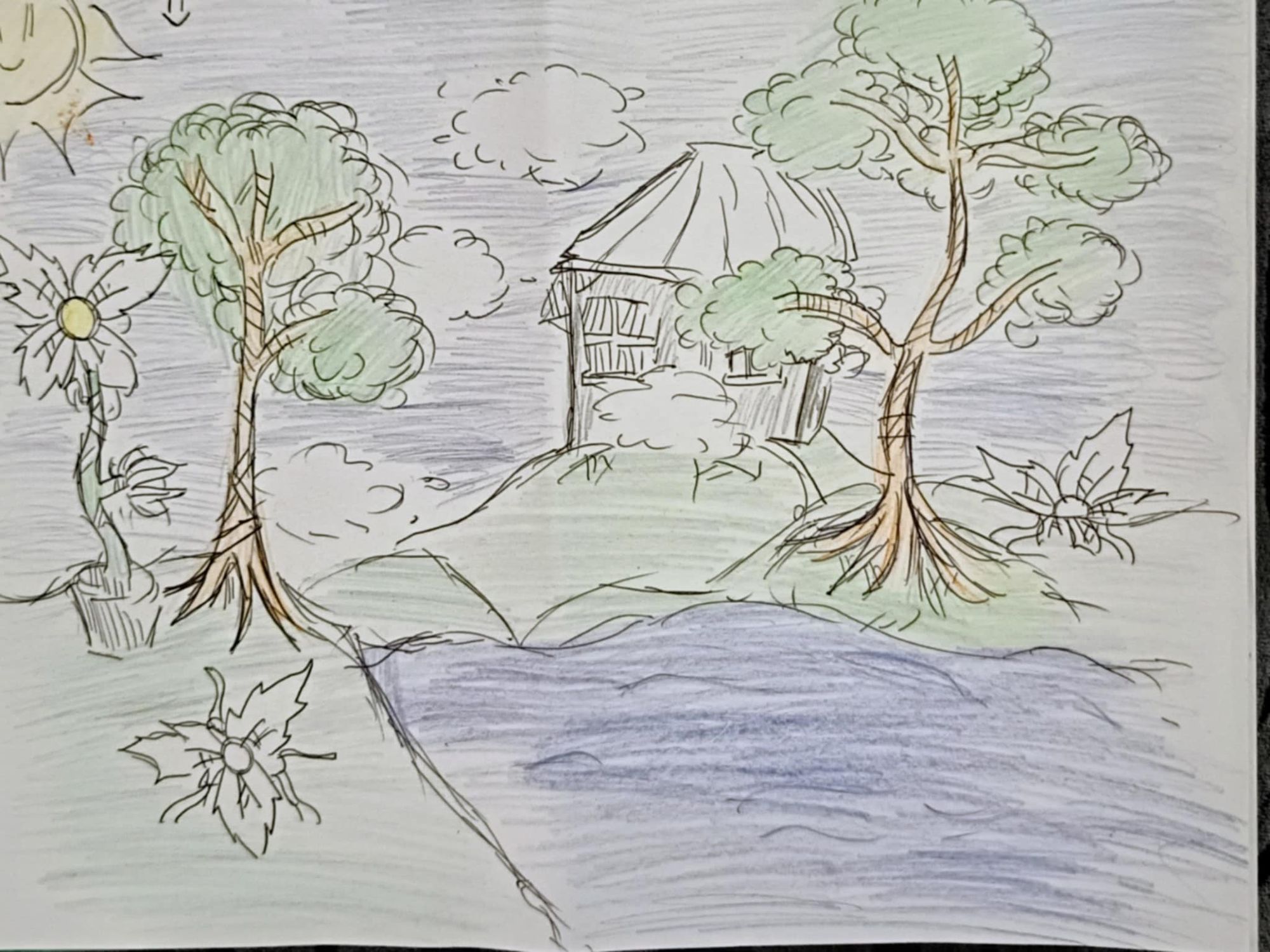 make this picture a reality and bright in colors