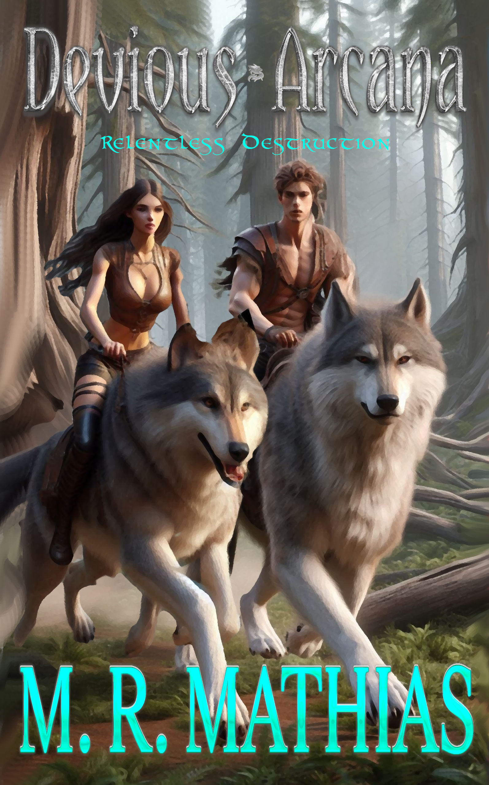 DEEP IN THE eVERMORE fORREST The great wolves are wild, but these two teenagers ride them all the time.