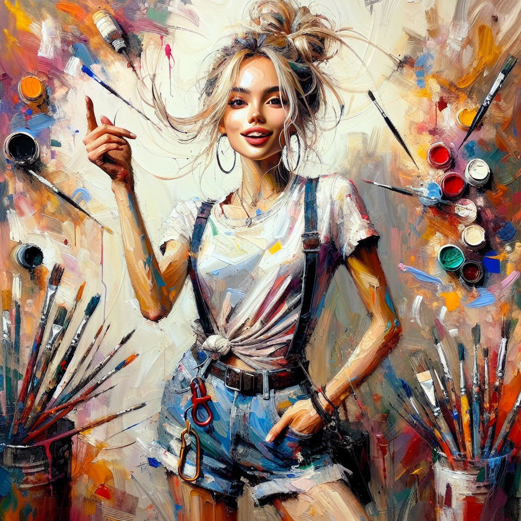 Jeune femme en short