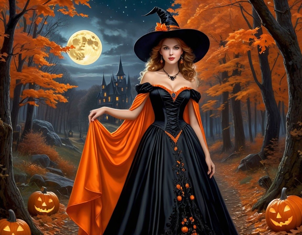 Jeune femme Halloween