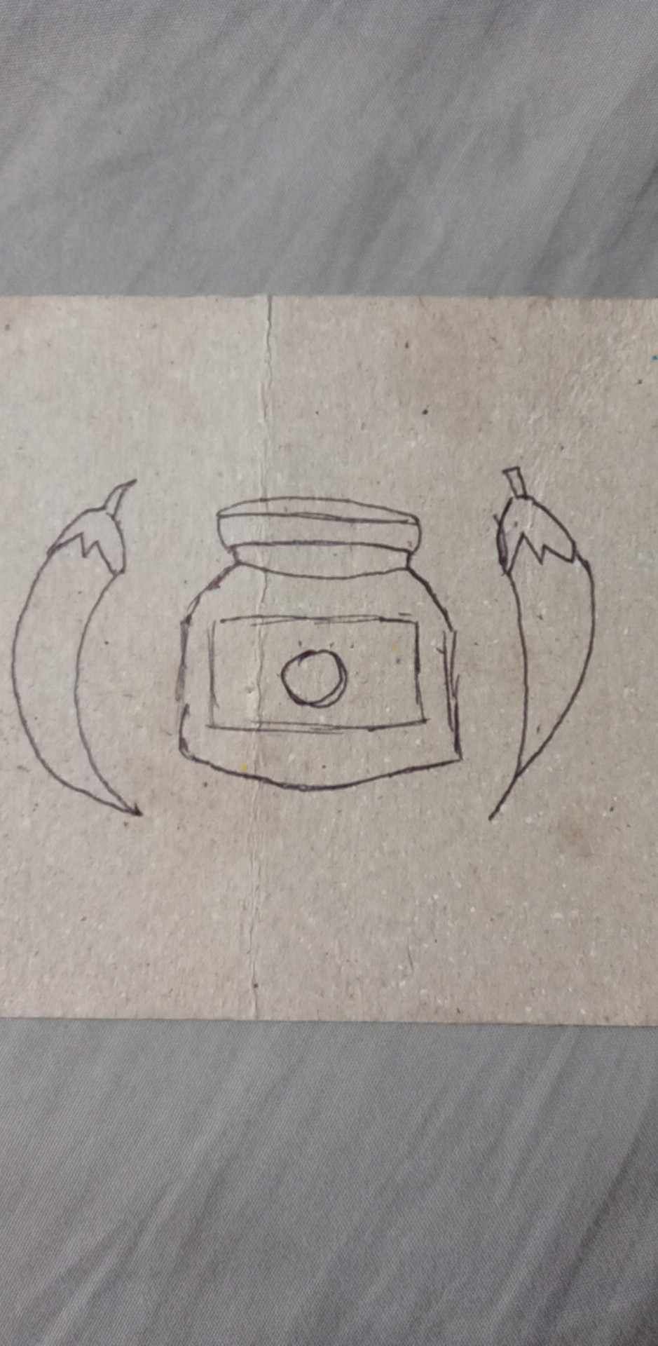 chili garlic oil food red colored for my business logo