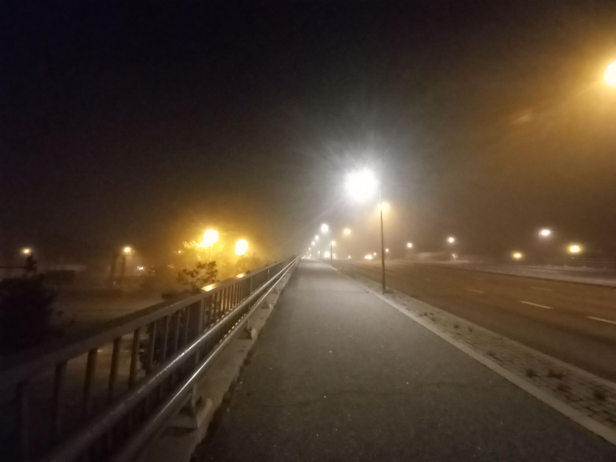 Gnome walking the street towards