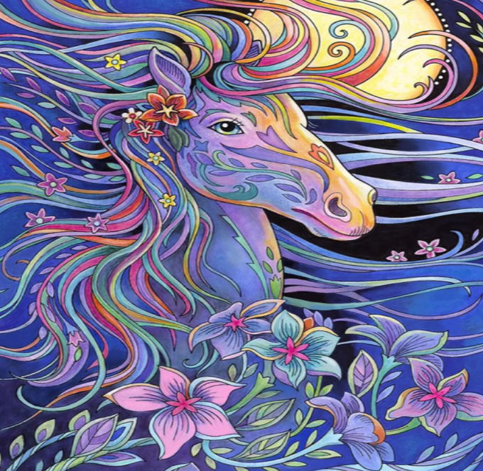 The horse with wavy long hair By Thomas Blackshear
