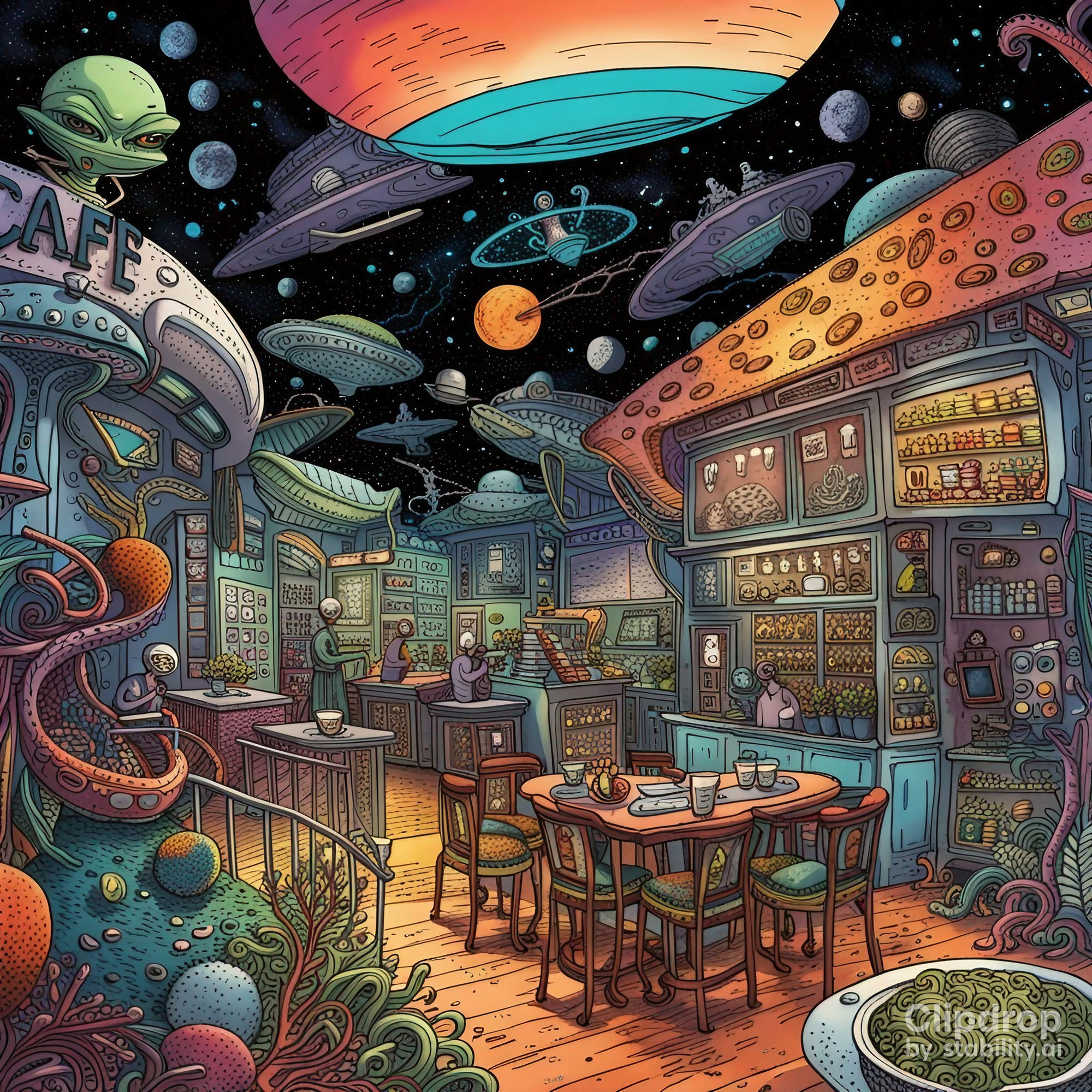Outer Space Cafe part ?