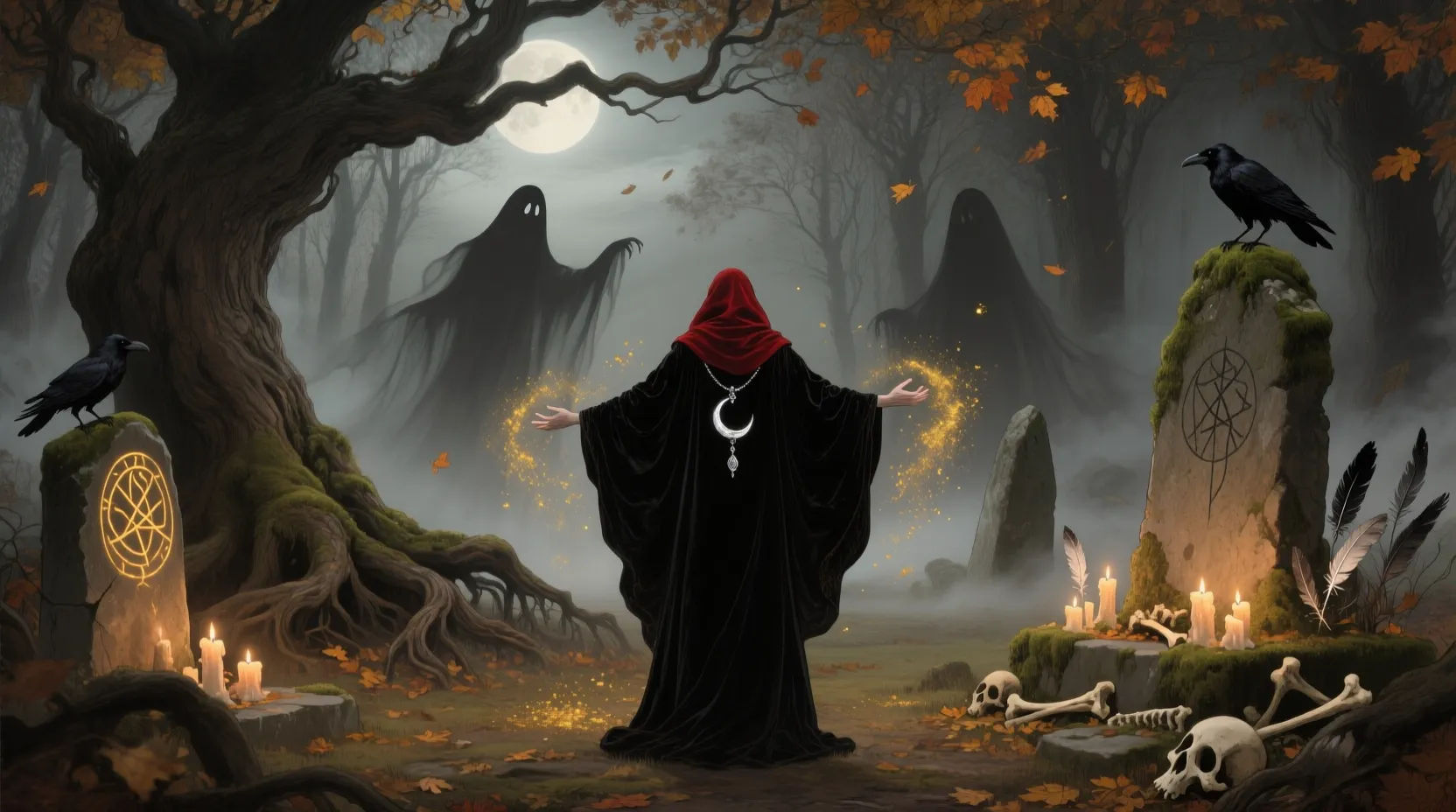 The veil between the worlds is growing thin. The invisible world of the supernatural is almost visible. Halloween is close. Pagan romanticis...