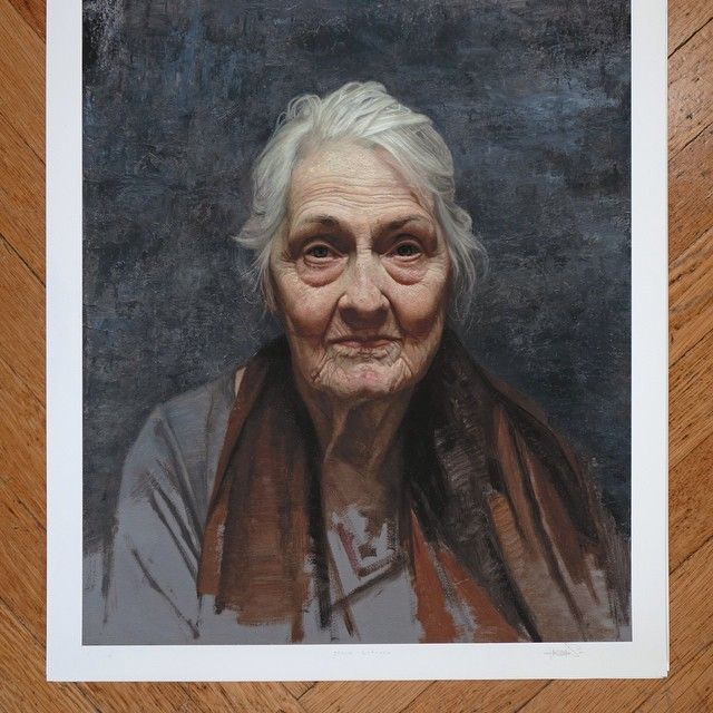 Moody and expressive portrait of a brooding female figure in the intense, Expressionist style of Egon Schiele