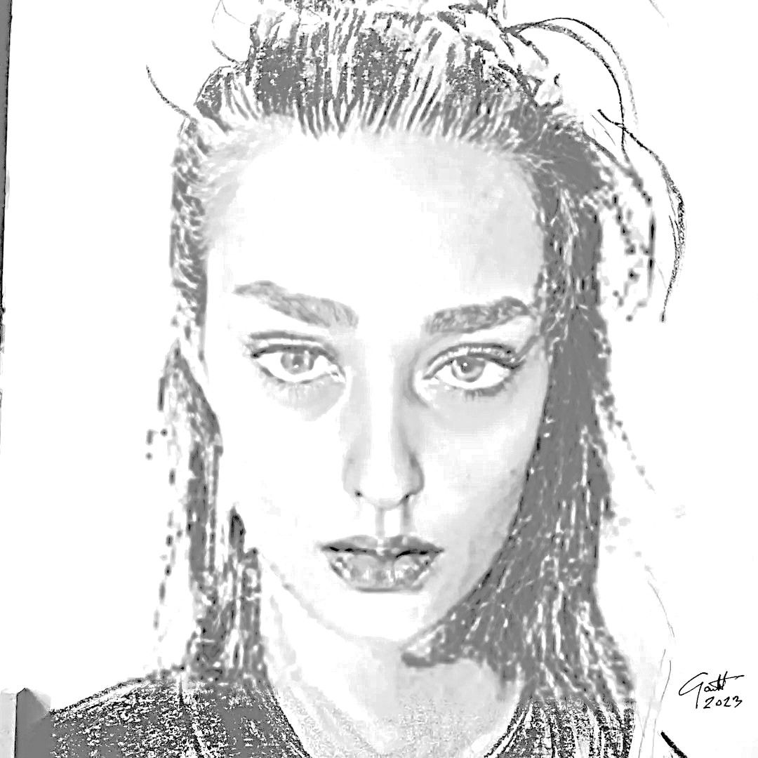 sad  woman with pressed lips closed mouth in the style of Richard Kuhn  high contrast minimalist Trendsetting 16k, depth of field 3D, hyper ...