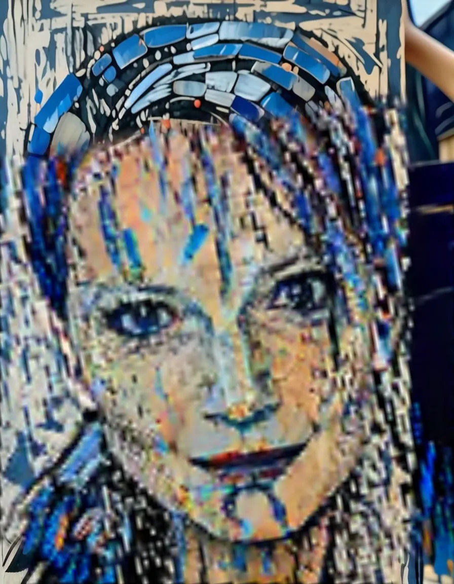 sad  woman with pressed lips closed mouth in the style of Richard Kuhn  high contrast minimalist Trendsetting 16k, depth of field 3D, hyper ...