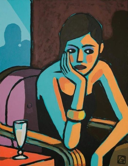 Vibrant Pop-Expressionism oil painting, palette neo-impressionism expressionist style oil painting, long eyelashes, perfect eyelashes, smoot...