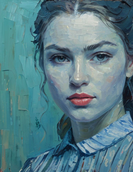 Hauntingly beautiful and melancholic portrait of a female figure in the style of pablo picasso