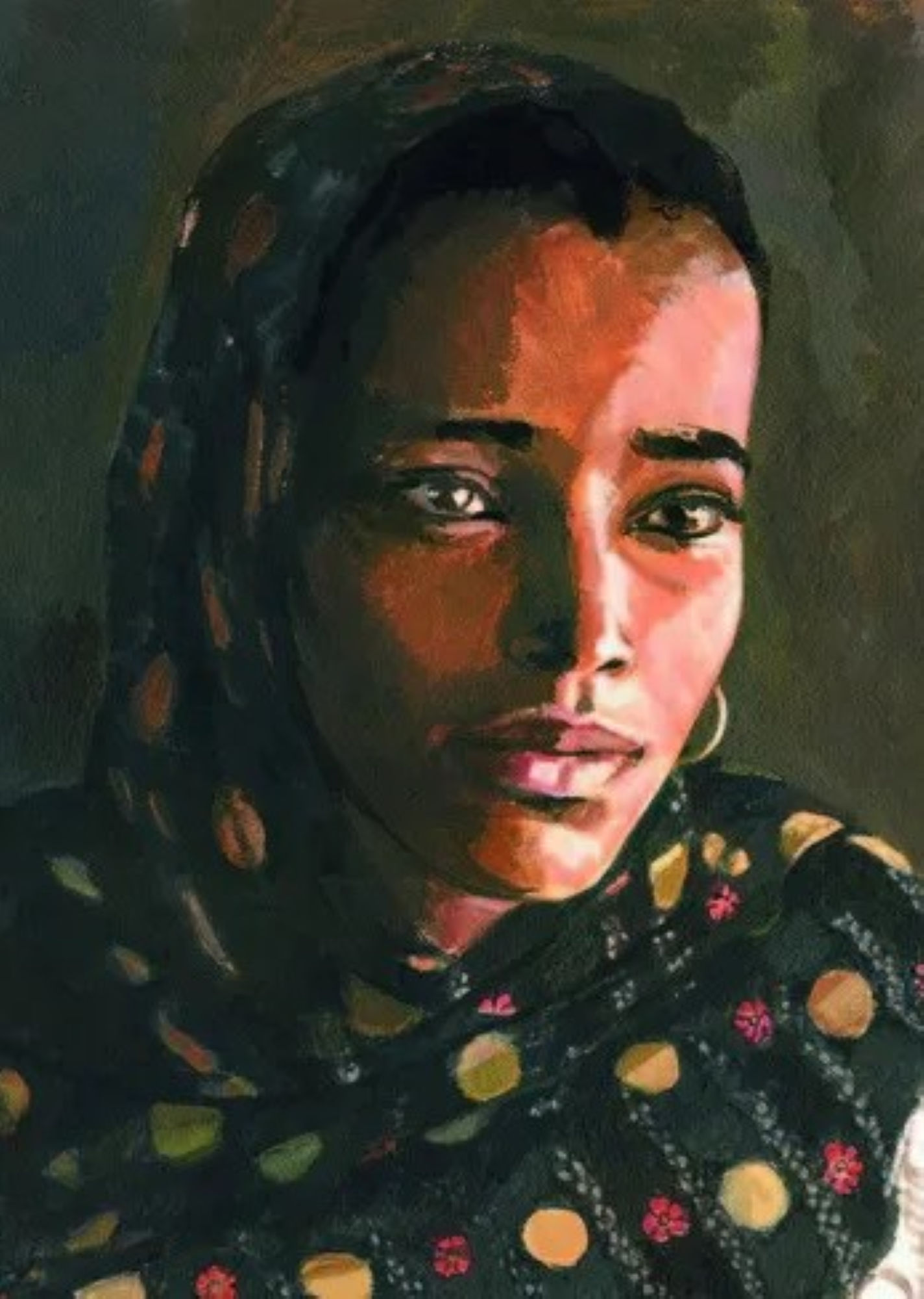 sad  woman with pressed lips closed mouth in the style of Richard Kuhn  high contrast minimalist Trendsetting 16k, depth of field 3D, hyper ...