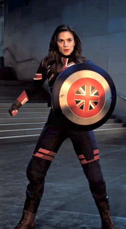 In the DC Universe, actress Jenna Coleman is Captain Britain, the British super-soldier. By artist "anime", 3d anime art, inspired by WLOP,...