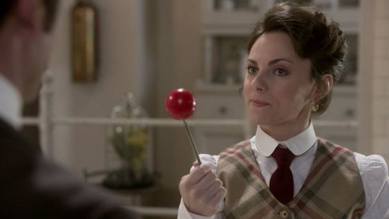 In 1942 Cairo, actress Georgina Reilly is a doctor and SOE agent working to track down enemy spy networks. head and shoulders portrait, 8k r...