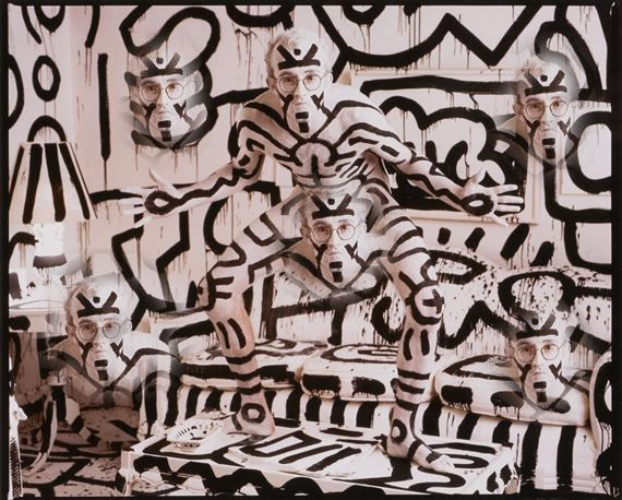 keith haring body painting by color palette matisse mondrain picasso dali