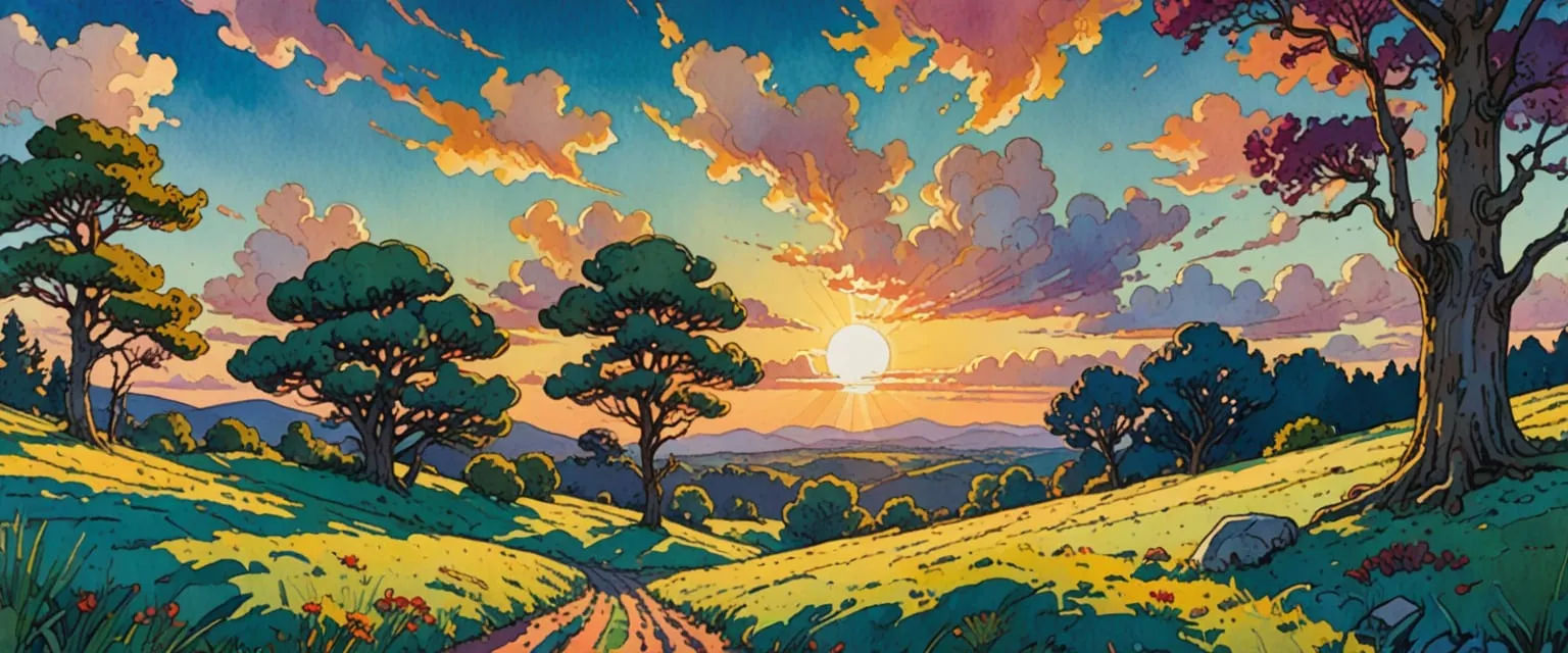 gritty industrial wasteland, factory zone, light, wide open spaces, concrete staircases, ditches, debris, iron bridge, vines, trees, flowers...