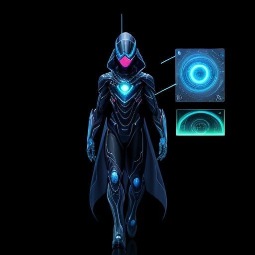 Samus Aran show technical suite frames Metroid 4 Prime ,full suite with part descriptions 5x describe with info terminal random suite parts ...