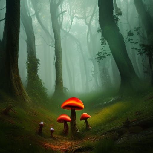 Magic Mushroom Lady