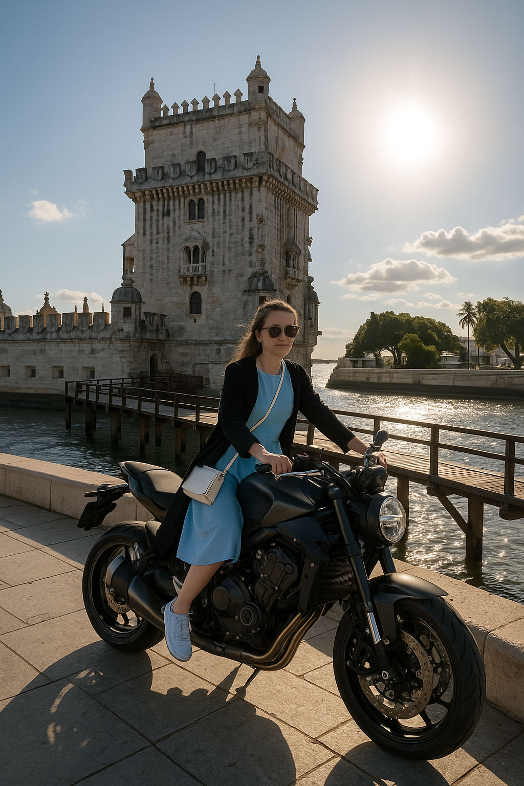 A lone warrior, clad in ornate dark fantasy armor, stands at the edge of a vast, crumbling desert. Before her, a colossal, ancient dragon ta... - Start Image 2