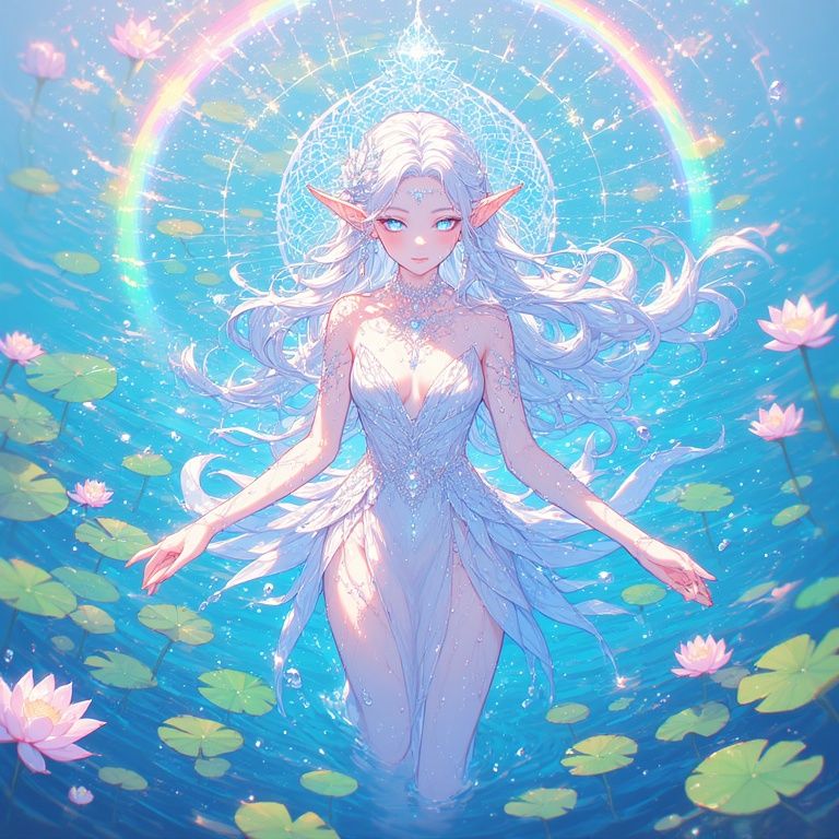 A celestial lotus goddess of souls