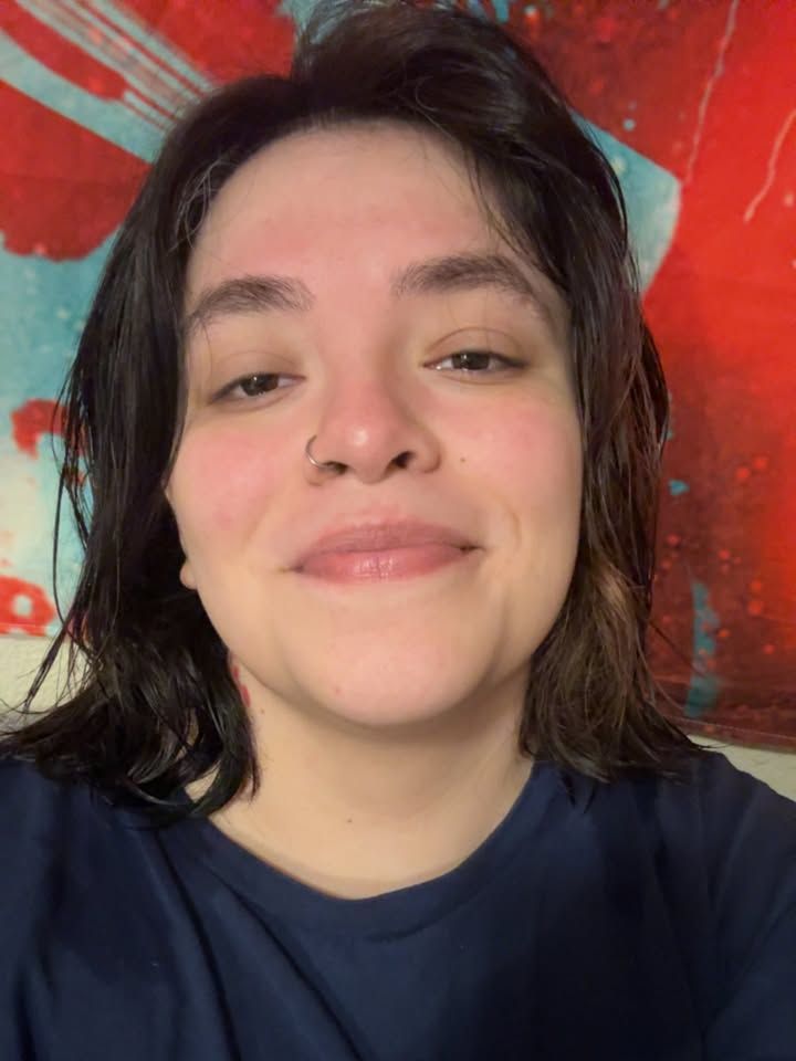 a young woman with dark hair rendered in the style of a fortnite character 