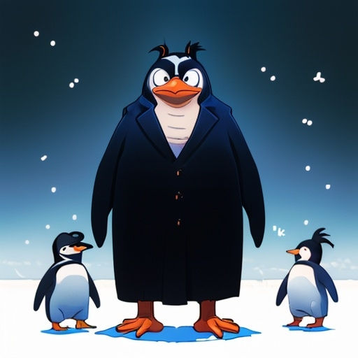 All three penguins are holding one cup of coffee each