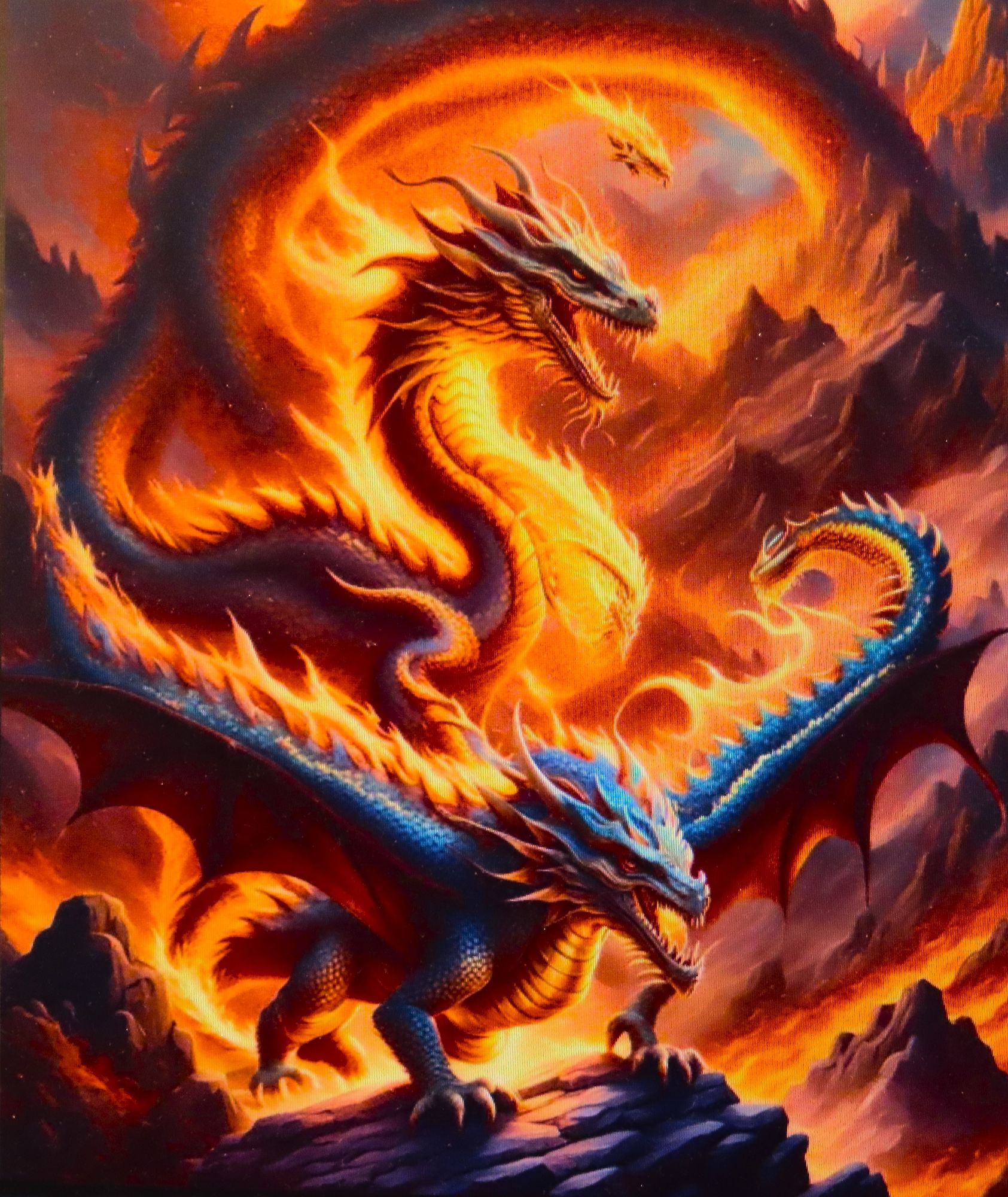 A white cristal rose in fires